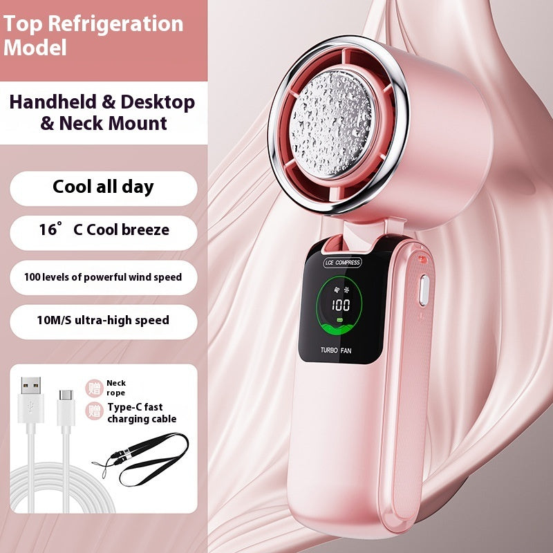 Neck Hanging fan & rechargeable