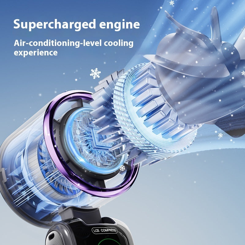 Neck Hanging fan & rechargeable